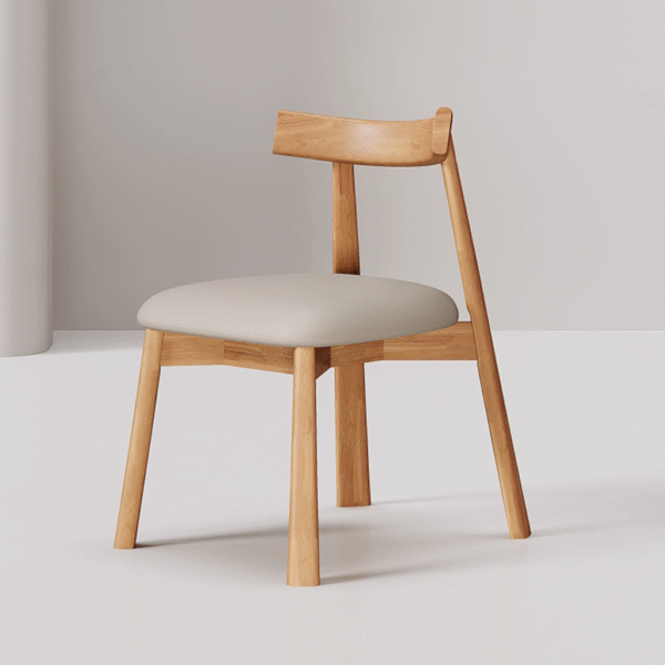 Cream Classic Italian Minimalist Luxe Chair