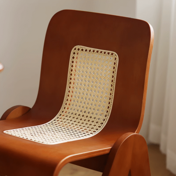 Vintage Rattan French Inspired Solid Wood Accent Chair