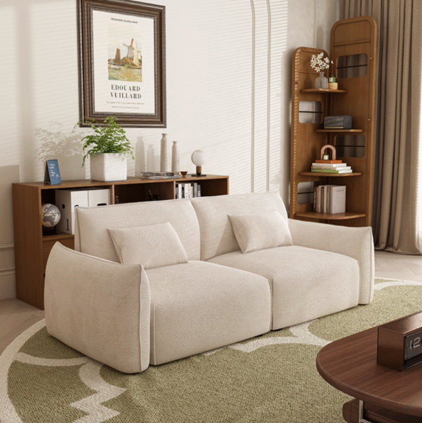 Minimalist Euro Style Loveseat