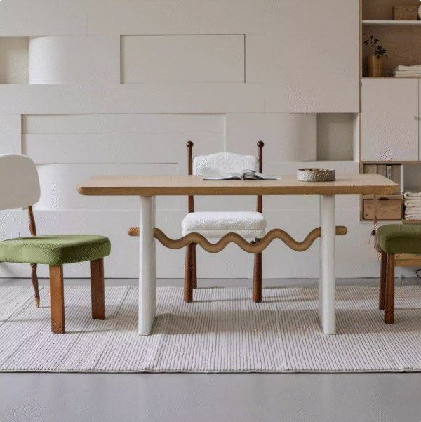 Screenshot 2025-08-04 at 15.24.35 French Funky Mid-Century Solid Wood Table