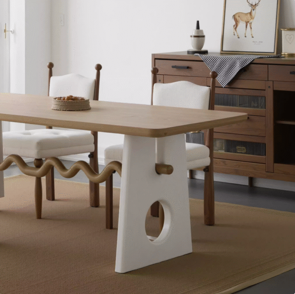 Screenshot 2025-08-04 at 15.24.43 French Funky Mid-Century Solid Wood Table