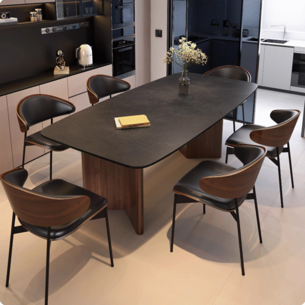 Italian Minimalist Sintered Stone Dining Table