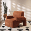 Modern Puzzle Style Corduroy Armchair