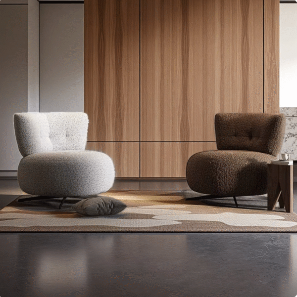 Modern Luxe Fabric Armchair
