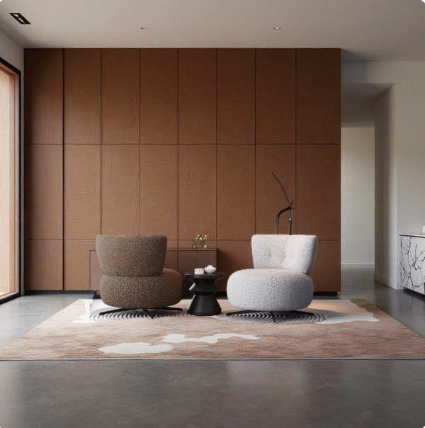 Modern Luxe Fabric Armchair