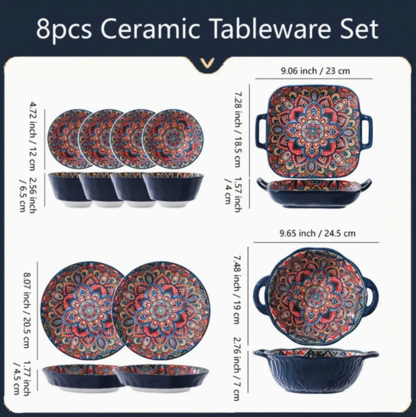 Screenshot 2025-08-08 at 02.06.39 Boho Feast 8 Piece Ceramic Dinnerware Set