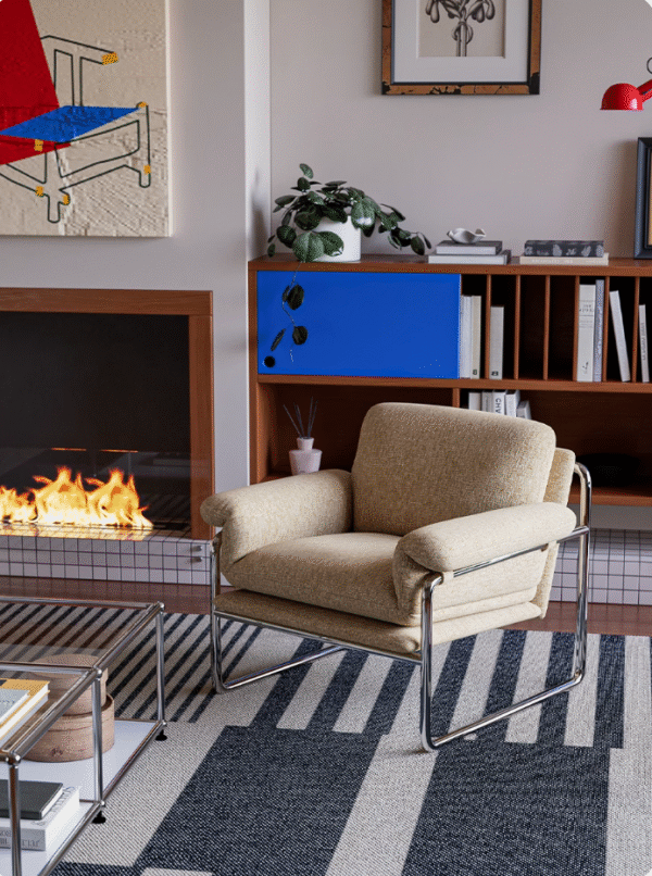 Bauhaus Style Lazy Accent Armchair