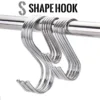 S Shape Stainless Steel Metal Hook 2pcs