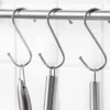 S Shape Stainless Steel Metal Hook 2pcs